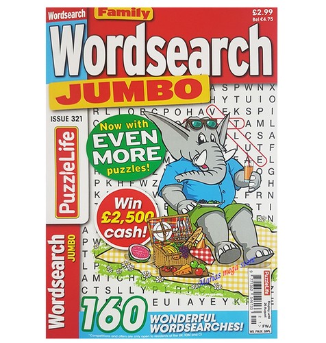 Jumbo wordsearch puzzle - wordsearch,