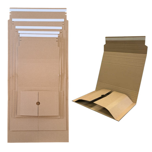 Cardboard book wrap mailers - book,