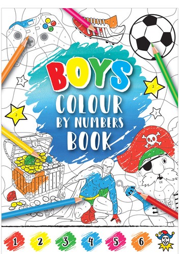 Boys colour numbers books - boys,