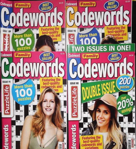 Codeword puzzle books - , x