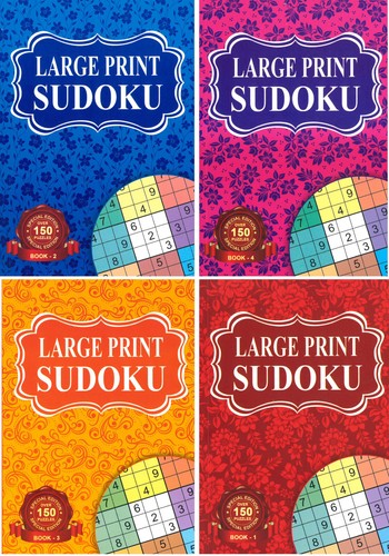 Large print sudoku - x,